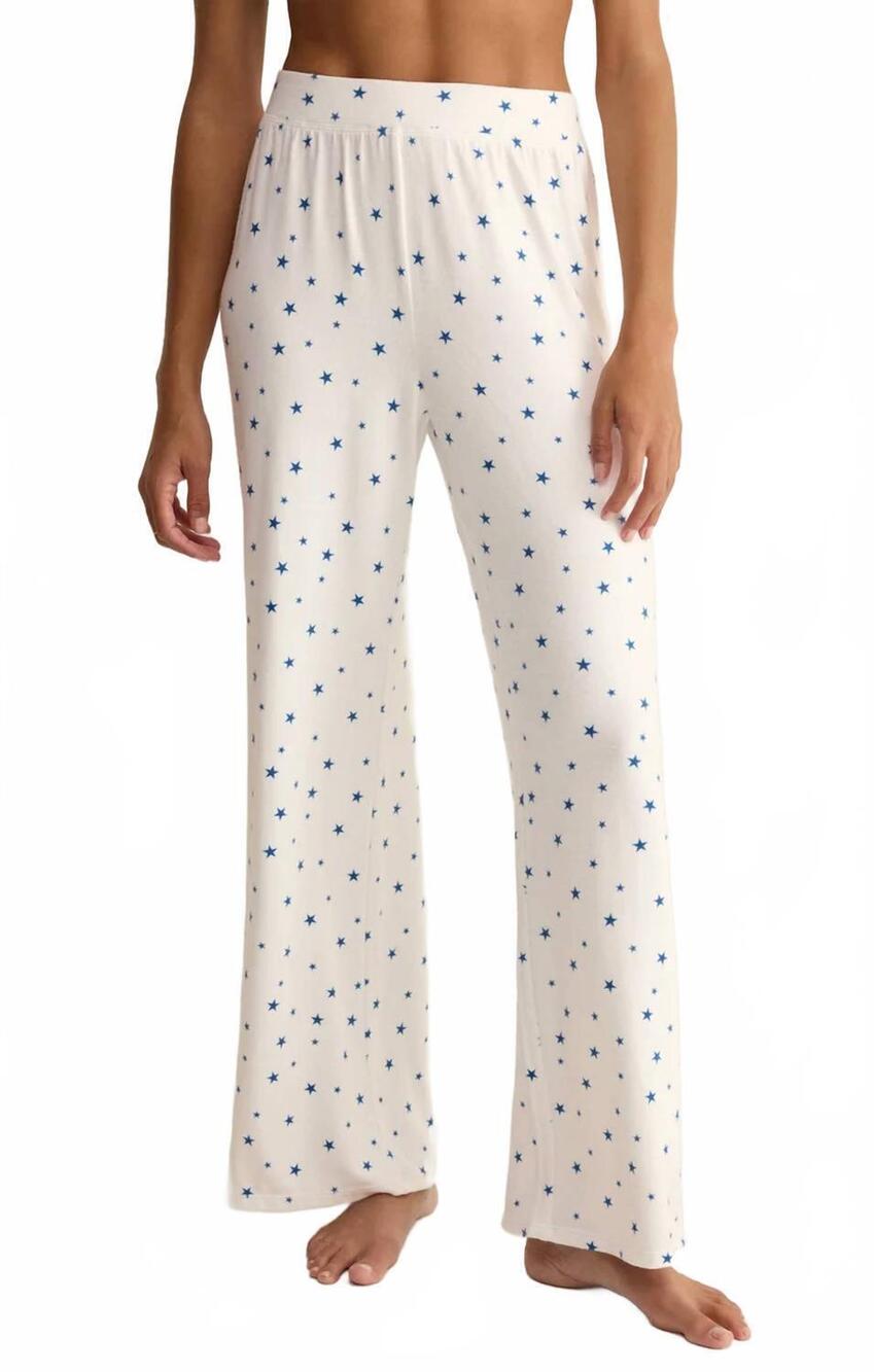 NEW Z SUPPLY luxe star pants in white